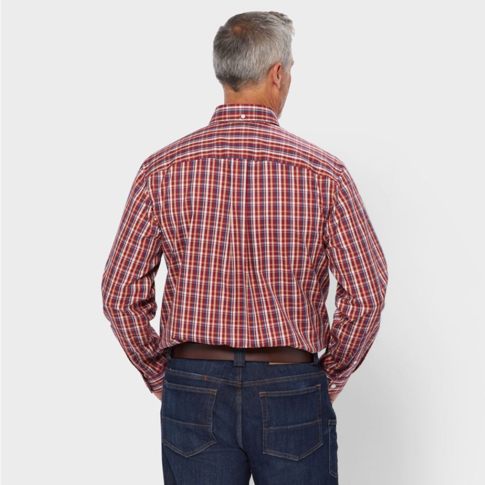 DULUTH-Men's Magnet Button Wrinklefighter Relaxed Fit Long Sleeve Shirt, NWT,2XL - Picture 6 of 7